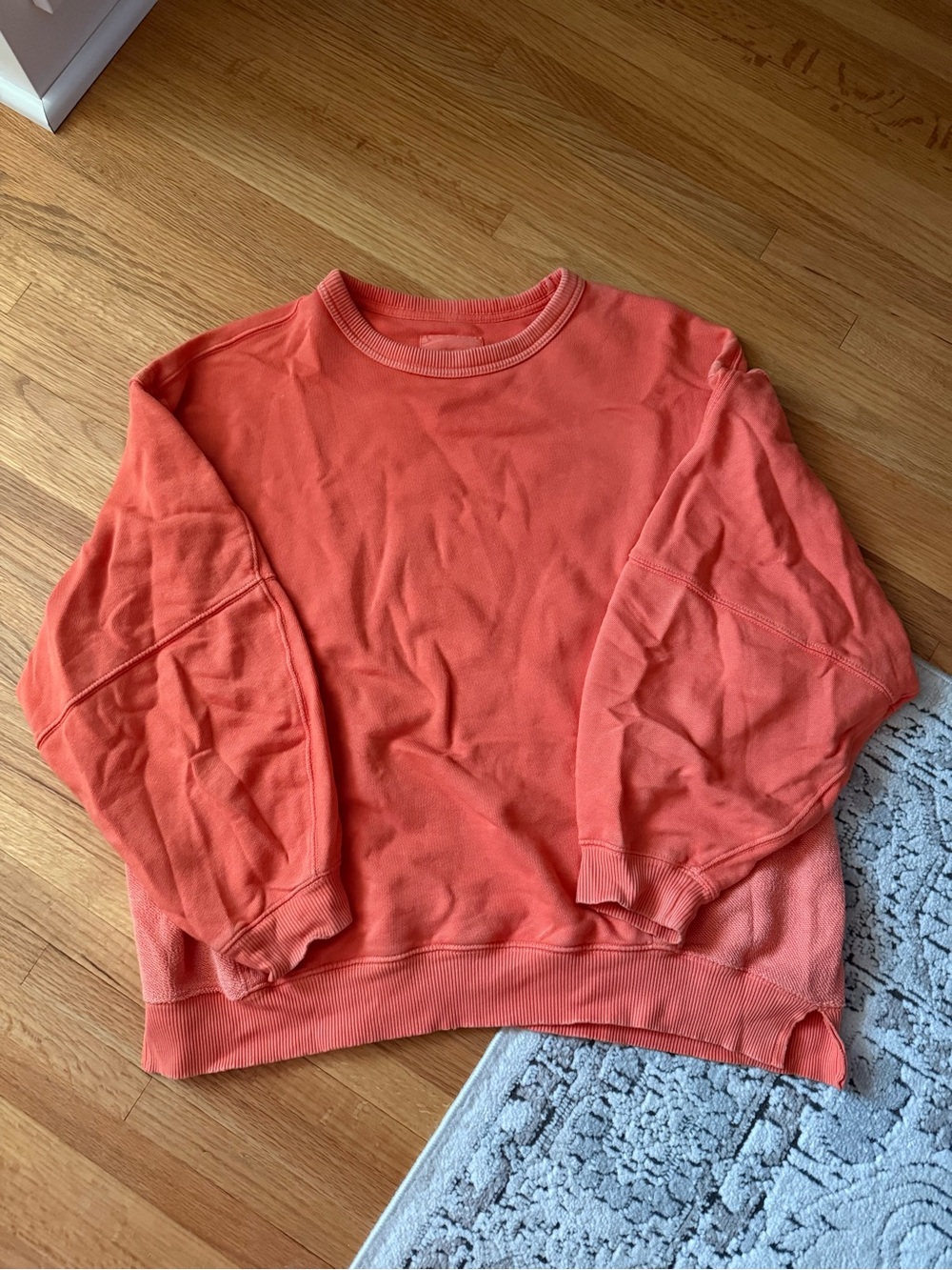Orange Crewneck Sweatshirt - Soft Everyday Pullover